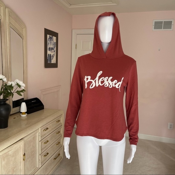 Allysse Women’s Blessed Hoodie Top size Medium - Picture 1 of 12